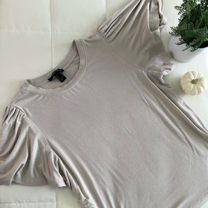 Forever21 Cream Blush Short Sleeve Blouse
